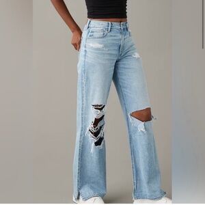 American Eagle Super high-rise baggy wide leg